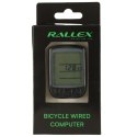 LICZNIK ROWEROWY RALLEX WODOODPORNY PRZEWODOWY PRĘDKOŚCIOMIERZ 25W1 LCD