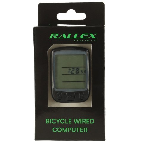 LICZNIK ROWEROWY RALLEX WODOODPORNY PRZEWODOWY PRĘDKOŚCIOMIERZ 25W1 LCD LICZNIK ROWEROWY RALLEX WODOODPORNY PRZEWODOWY PRĘDKOŚCIOMIERZ 25W1 LCD