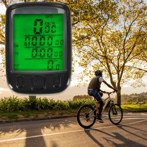 LICZNIK ROWEROWY RALLEX WODOODPORNY PRZEWODOWY PRĘDKOŚCIOMIERZ 25W1 LCD LICZNIK ROWEROWY RALLEX WODOODPORNY PRZEWODOWY PRĘDKOŚCIOMIERZ 25W1 LCD