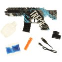 PISTOLET NA KULKI ŻELOWE WODNE KARABIN NIEBIESKI ZASILANIE BATERYJNE USB 550SZT. 7-8MM