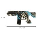 PISTOLET NA KULKI ŻELOWE WODNE KARABIN NIEBIESKI ZASILANIE BATERYJNE USB 550SZT. 7-8MM
