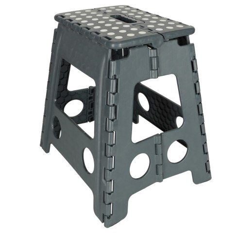 STOŁEK TABORET SKŁADANY ANTYPOŚLIZGOWY 39CM CIEMNY SZARY STOŁEK TABORET SKŁADANY ANTYPOŚLIZGOWY 39CM CIEMNY SZARY