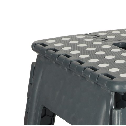 STOŁEK TABORET SKŁADANY ANTYPOŚLIZGOWY 39CM CIEMNY SZARY STOŁEK TABORET SKŁADANY ANTYPOŚLIZGOWY 39CM CIEMNY SZARY