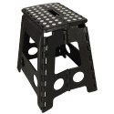 STOŁEK TABORET SKŁADANY ANTYPOŚLIZGOWY 39CM CZARNY