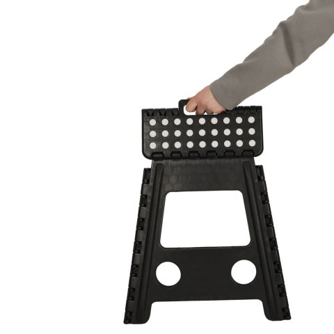 STOŁEK TABORET SKŁADANY ANTYPOŚLIZGOWY 39CM CZARNY STOŁEK TABORET SKŁADANY ANTYPOŚLIZGOWY 39CM CZARNY