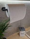 UCHWYT WIESZAK NA RĘCZNIK PAPIER TOALETOWY CZARNY