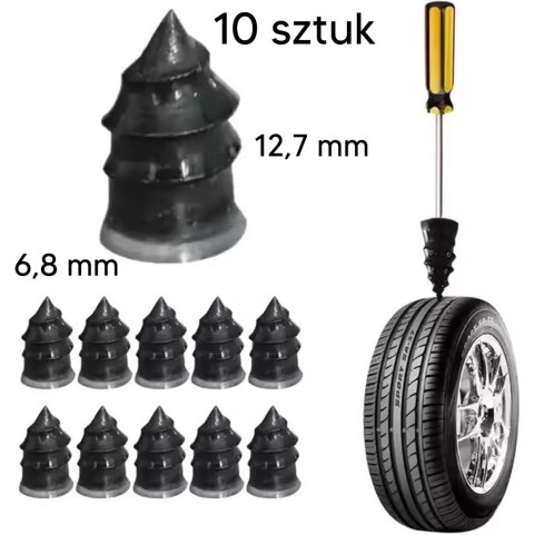 DA148A Zestaw naprawczy do opon x10 rozmiar l - 6,8mm x 12,7mm DA148A Zestaw naprawczy do opon x10 rozmiar l - 6,8mm x 12,7mm