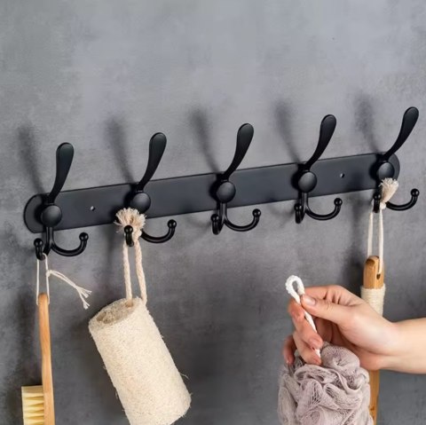 DA200 Wieszak ścienny 45cm czarny DA200 Wieszak ścienny 45cm czarny