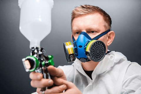Półmaska silikonowa z miejscem na dwa pochłaniacze (bez pochłaniaczy) Półmaska silikonowa z miejscem na dwa pochłaniacze (bez pochłaniaczy)