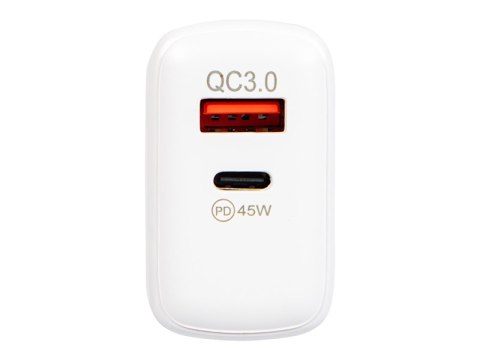 76-029# Ładowarka sieciowa gniazdo usb + usb-c pd 45w gan 76-029# Ładowarka sieciowa gniazdo usb + usb-c pd 45w gan