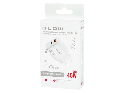 76-029# Ładowarka sieciowa gniazdo usb + usb-c pd 45w gan 76-029# Ładowarka sieciowa gniazdo usb + usb-c pd 45w gan