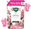 Zestaw 3x1000 ml AURA Care Mydło Do Rąk Uzupełniające Lawenda Róża Wanilia