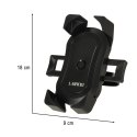 UCHWYT ROWEROWY MOTOCYKLOWY NA TELEFON CZARNY STABILNY