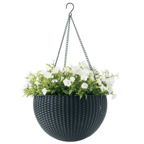 Doniczka wisząca Keter Sphere Planter antracyt Doniczka wisząca Keter Sphere Planter antracyt
