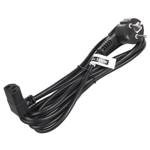 Kabel zasilający Maclean, kątowy, 3 pin, wtyk EU, 1.5m, MCTV-851 Kabel zasilający Maclean, kątowy, 3 pin, wtyk EU, 1.5m, MCTV-851
