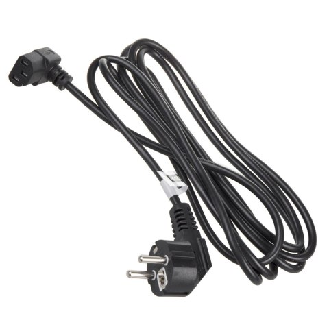 Kabel zasilający Maclean, kątowy, 3 pin, wtyk EU, 1.5m, MCTV-851 Kabel zasilający Maclean, kątowy, 3 pin, wtyk EU, 1.5m, MCTV-851