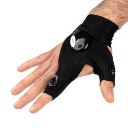 Latarka rękawica świetlna z latarką led amio-03107