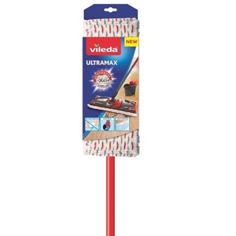 Mop płaski z drążkiem teleskopowym Vileda Ultramax Mop płaski z drążkiem teleskopowym Vileda Ultramax