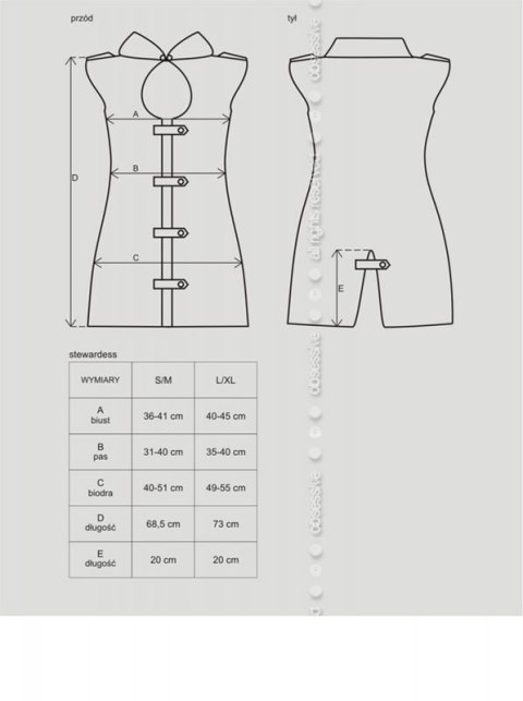 Bielizna-Stewardess kostium S/M Bielizna-Stewardess kostium S/M