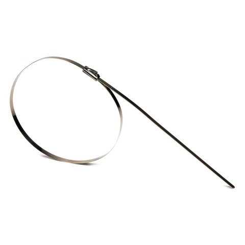 Opaski zaciskowe metalowe ze stali nierdzewnej 4.6x300mm 100 szt. amio-04323 Opaski zaciskowe metalowe ze stali nierdzewnej 4.6x300mm 100 szt. amio-04323