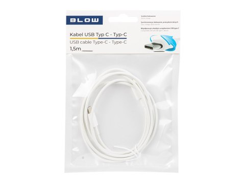 66-148# Przyłącze usb-c - usb-c 2.0 1,5m białe 66-148# Przyłącze usb-c - usb-c 2.0 1,5m białe