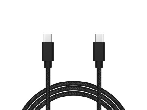 66-156# Przyłącze usb-c - usb-c 2.0 1,5m czarne plecionka 66-156# Przyłącze usb-c - usb-c 2.0 1,5m czarne plecionka