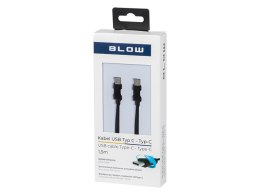 66-156# Przyłącze usb-c - usb-c 2.0 1,5m czarne plecionka