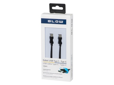 66-156# Przyłącze usb-c - usb-c 2.0 1,5m czarne plecionka 66-156# Przyłącze usb-c - usb-c 2.0 1,5m czarne plecionka