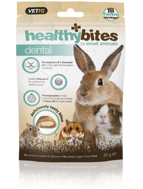 Vetiq Przysmaki dla gryzoni zęby Healthy Bites Dental for Small Animals 30g Vetiq Przysmaki dla gryzoni zęby Healthy Bites Dental for Small Animals 30g