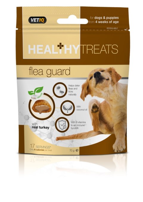 Vetiq Przysmaki dla psów i szczeniąt zapobiegające inwazji pcheł Healthy Treats Flea Guard For Dogs & Puppies 70g Vetiq Przysmaki dla psów i szczeniąt zapobiegające inwazji pcheł Healthy Treats Flea Guard For Dogs & Puppies 70g