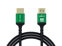96-648# Przyłącze hdmi-hdmi 8k green proste 3m