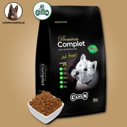 CANUN COMPLET 4KG KARMA DLA PSA DLA MAŁYCH RAS TYPU YORK, YORKSHIRE, TERIER ,WEST ZE SPECJALNIE DOBRANYM MIĘSEM Z DROBIU (32%) I