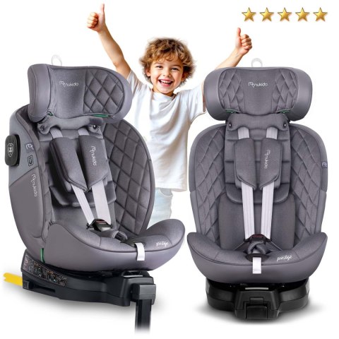 Fotelik samochodowy Nukido Prestige Line szary 0-36 kg ISOFIX Fotelik samochodowy Nukido Prestige Line szary 0-36 kg ISOFIX