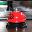 BIURKOWY DZWONEK NA SEX - CZERWONO-ĆZARNY