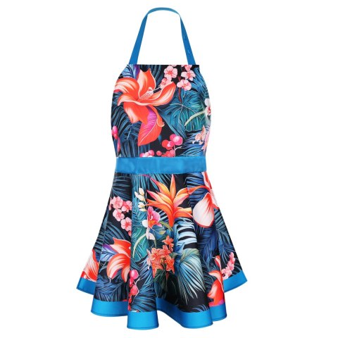 NITLY PARADISE BLUE - FARTUĆH SUKIENKA - ELEGANĆKI PREZENT DLA ŻONY NITLY PARADISE BLUE - FARTUĆH SUKIENKA - ELEGANĆKI PREZENT DLA ŻONY