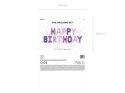 BALON FOLIOWY DEKORACJA URODZINOWA HAPPY BIRTHDAY TĘCZOWA 340CM X 35CM