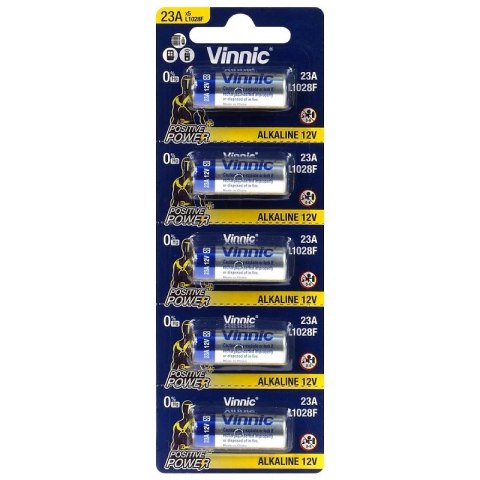 BATERIA ALKAICZNA VINNIC 23A 23AE A23 V23GA MN21 LRV08 12V 5SZT BATERIA ALKAICZNA VINNIC 23A 23AE A23 V23GA MN21 LRV08 12V 5SZT