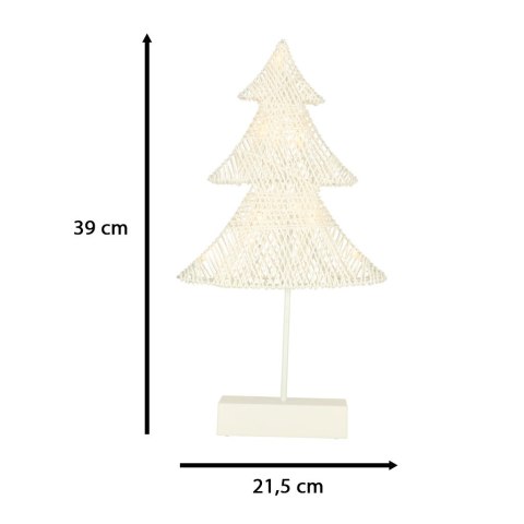 CHOINKA ŚWIECĄCA DEKORACJA ŚWIĄTECZNA 10 LED 39 CM CIEPŁY BIAŁY CHOINKA ŚWIECĄCA DEKORACJA ŚWIĄTECZNA 10 LED 39 CM CIEPŁY BIAŁY