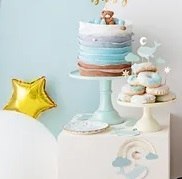 DEKORACJE DO MUFFINEK BABECZEK - WIELORYB 11CM-13,5CM 7 SZTUK