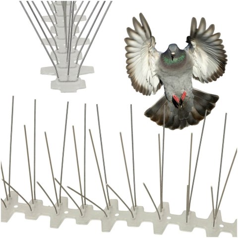 KOLCE METALOWE NA PTAKI GOŁĘBIE 50CM X 11CM X 4CM