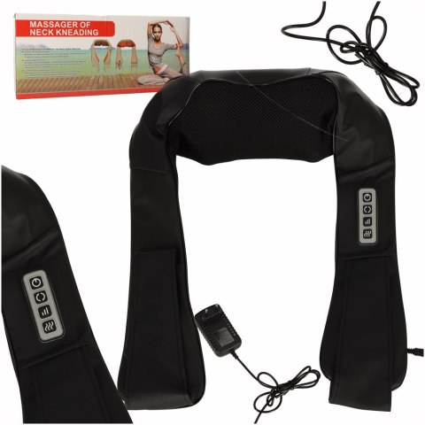 KOŁNIERZ MASUJĄCY ROZGRZEWAJĄCY MASAŻER SHIATSU SZYI KARKU PLECÓW KOŁNIERZ MASUJĄCY ROZGRZEWAJĄCY MASAŻER SHIATSU SZYI KARKU PLECÓW
