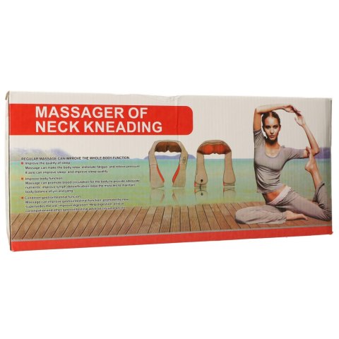 KOŁNIERZ MASUJĄCY ROZGRZEWAJĄCY MASAŻER SHIATSU SZYI KARKU PLECÓW KOŁNIERZ MASUJĄCY ROZGRZEWAJĄCY MASAŻER SHIATSU SZYI KARKU PLECÓW