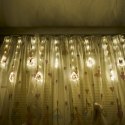 KURTYNA LED NA OKNO GIRLANDA ŚWIĄTECZNA CHOINKOWA 3 M 125 LED