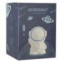 LAMPKA NOCNA DLA DZIECI SILIKONOWA DOTYKOWA MIĘKKA 8 LED USB RGB BIAŁA ASTRONAUTA