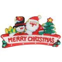 LAMPKI LED WISZĄCA DEKORACJA OKNA ŚWIĄTECZNA MERRY CHRISTMAS XXL 45CM