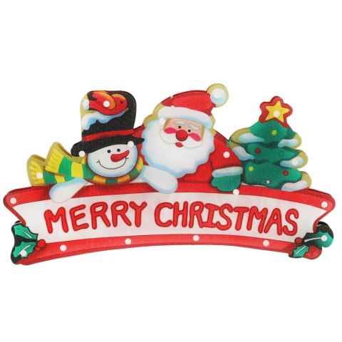LAMPKI LED WISZĄCA DEKORACJA OKNA ŚWIĄTECZNA MERRY CHRISTMAS XXL 45CM LAMPKI LED WISZĄCA DEKORACJA OKNA ŚWIĄTECZNA MERRY CHRISTMAS XXL 45CM