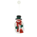 LAMPKI LED WISZĄCA DEKORACJA OKNA ŚWIĄTECZNA BAŁWAN XXL 45CM