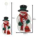 LAMPKI LED WISZĄCA DEKORACJA OKNA ŚWIĄTECZNA BAŁWAN XXL 45CM