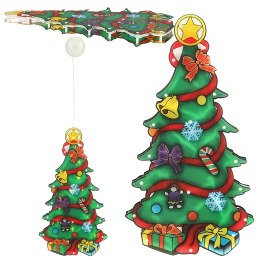 LAMPKI LED WISZĄCA DEKORACJA OKNA ŚWIĄTECZNA CHOINKA XXL 45CM