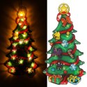 LAMPKI LED WISZĄCA DEKORACJA OKNA ŚWIĄTECZNA CHOINKA XXL 45CM